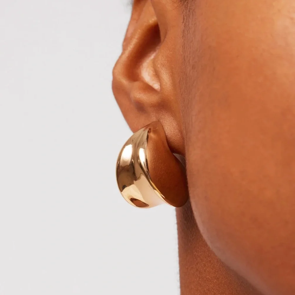 Jenny Bird Nouveaux Puff Earrings - Gold - Picture 4 of 9